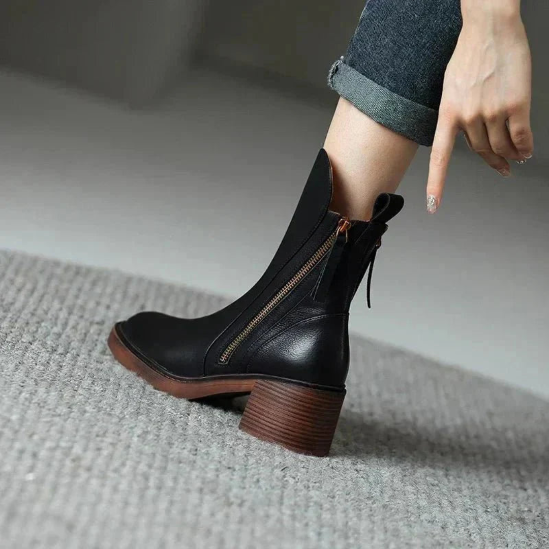 Dam ankelboots | med dragkedja