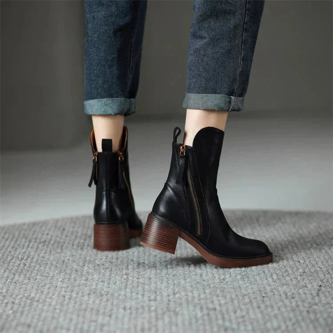 Dam ankelboots | med dragkedja