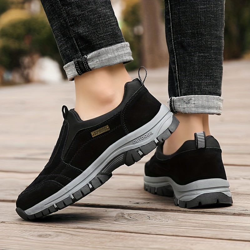 Herrskor för promenad | Slip-on modell med rund tå