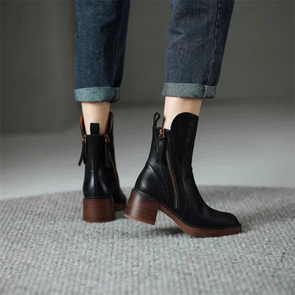 Dam ankelboots | med dragkedja