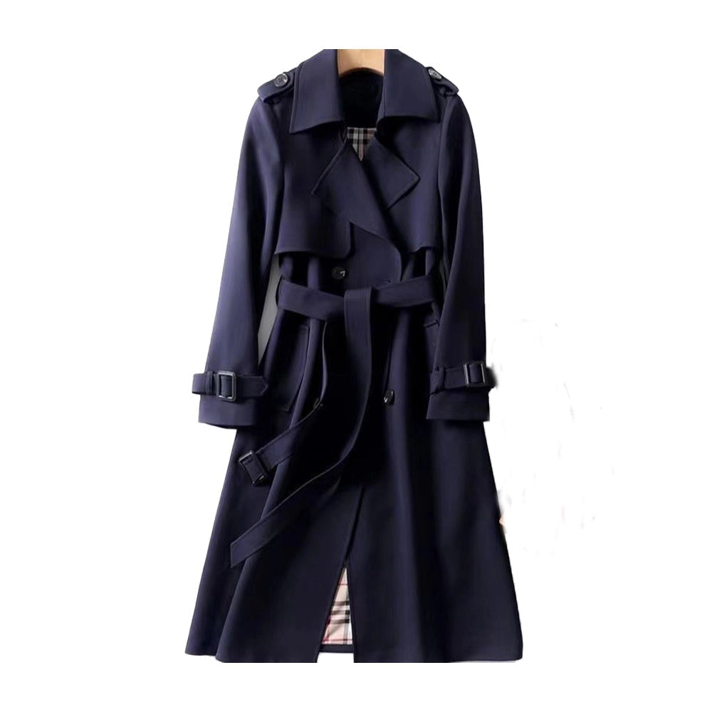 Dam trenchcoat | Klassisk dubbelknäppt utformning