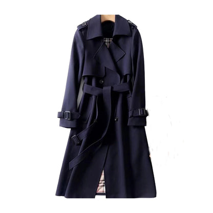 Dam trenchcoat | Klassisk dubbelknäppt utformning