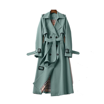 Dam trenchcoat | Klassisk dubbelknäppt utformning