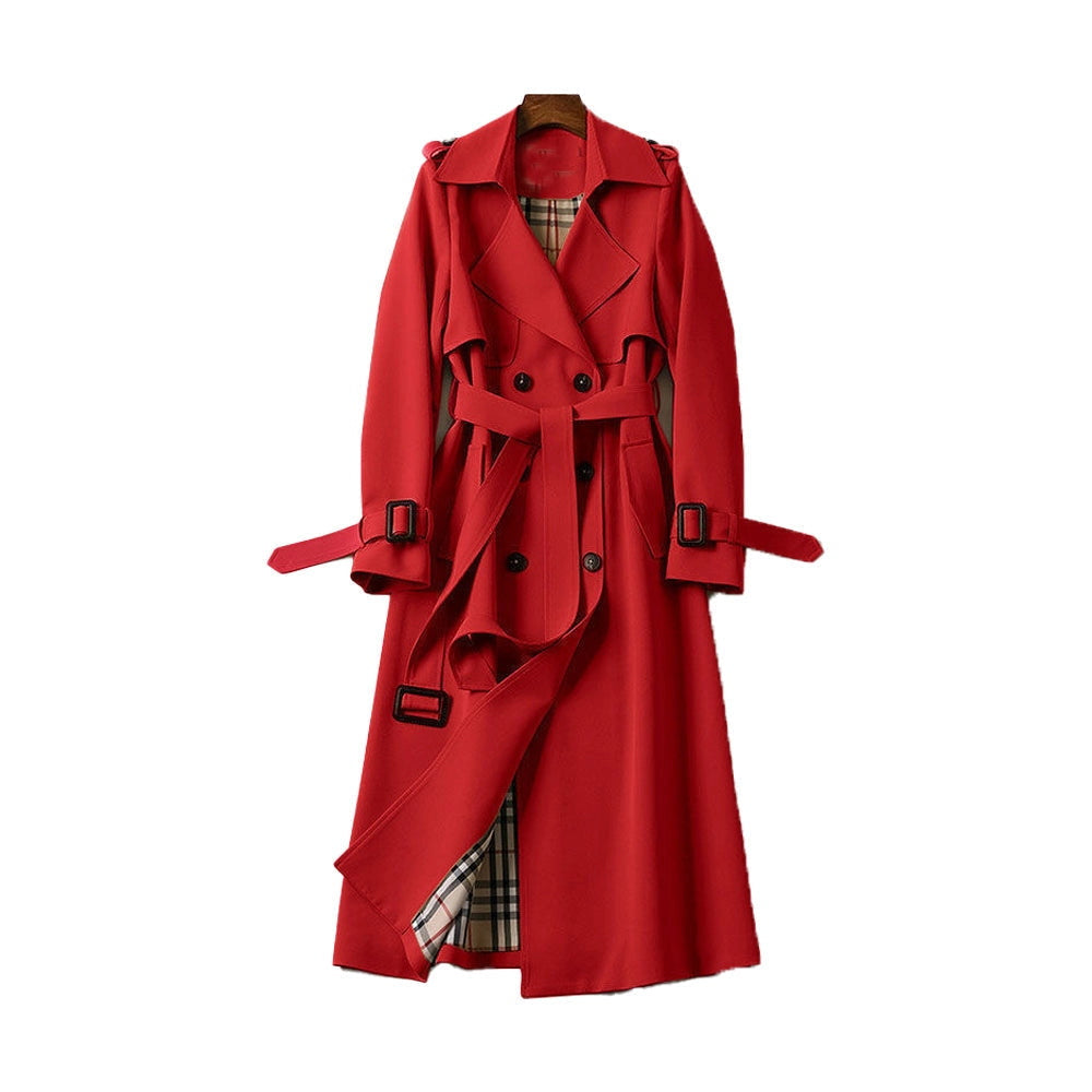 Dam trenchcoat | Klassisk dubbelknäppt utformning