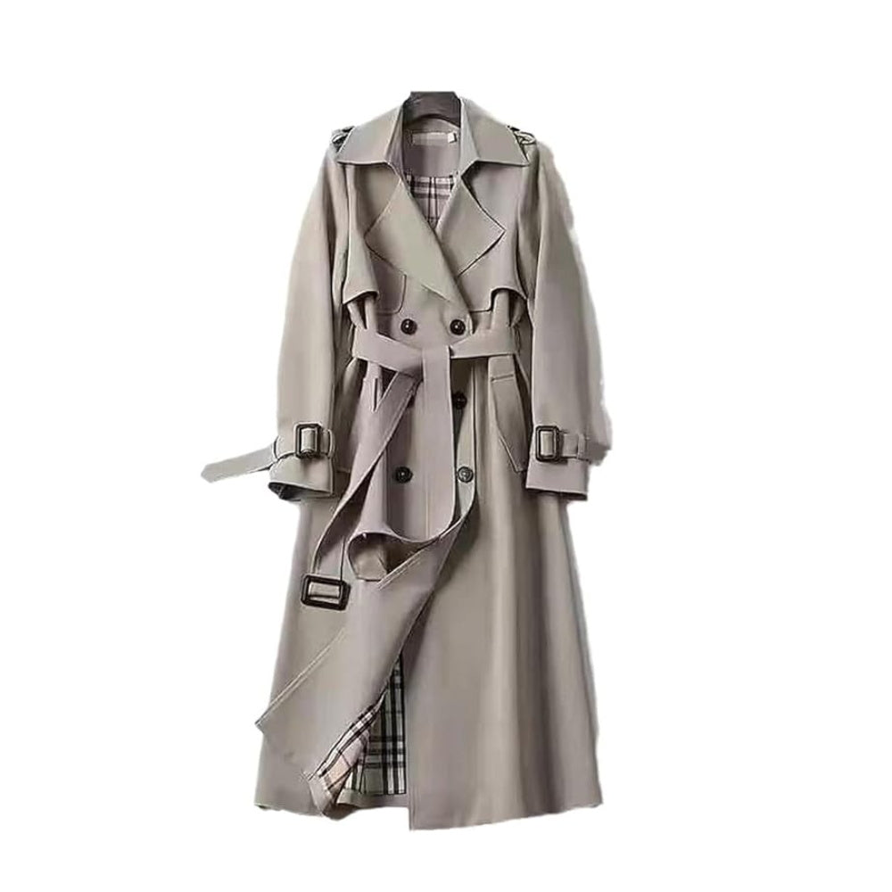 Dam trenchcoat | Klassisk dubbelknäppt utformning
