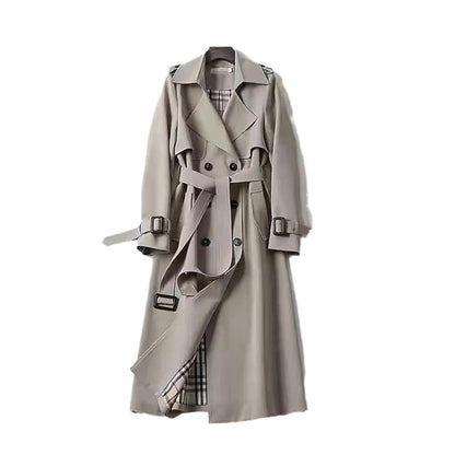 Dam trenchcoat | Klassisk dubbelknäppt utformning