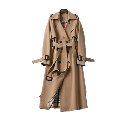 Dam trenchcoat | Klassisk dubbelknäppt utformning