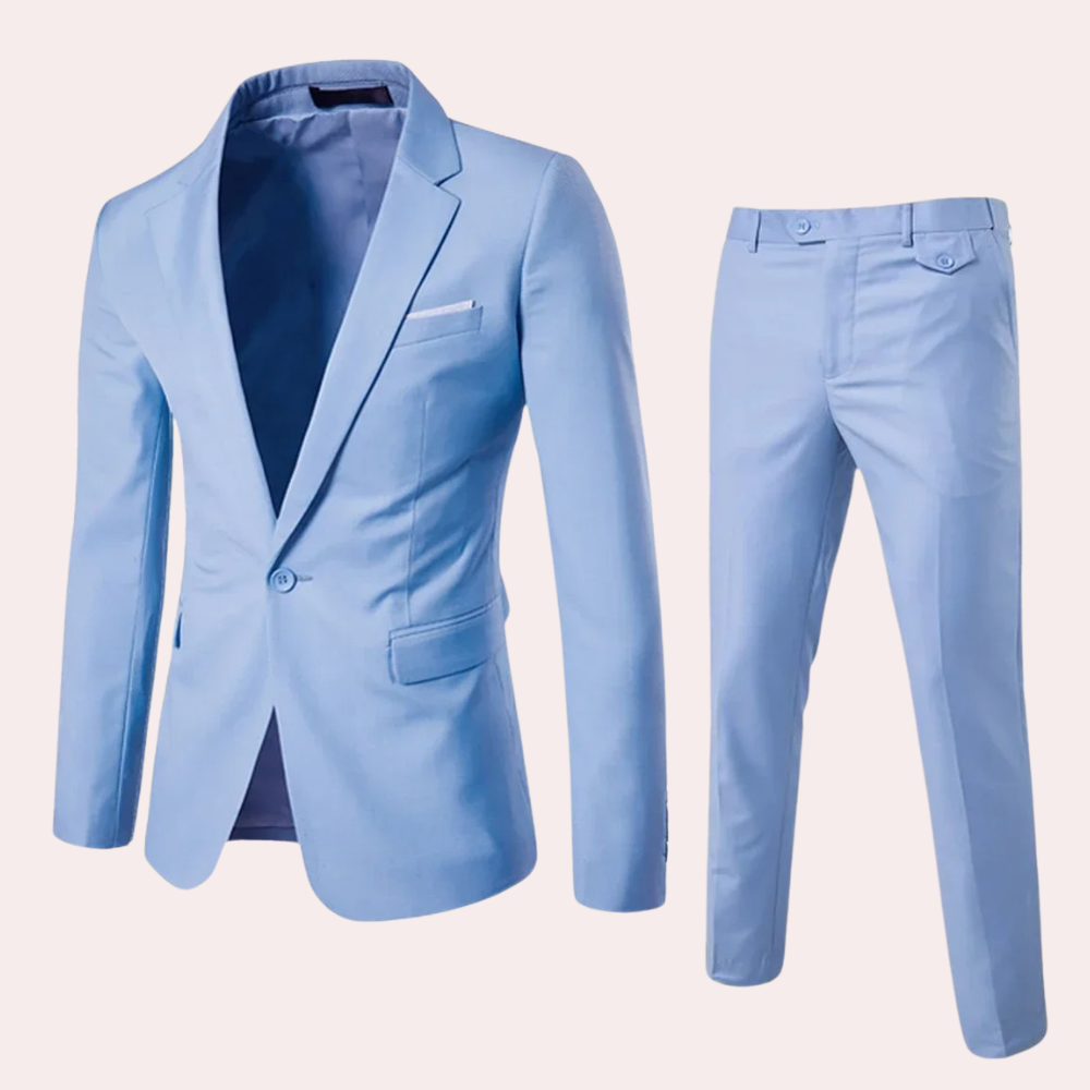 Herr kostymset med blazer & byxor | Smal passform & elegant