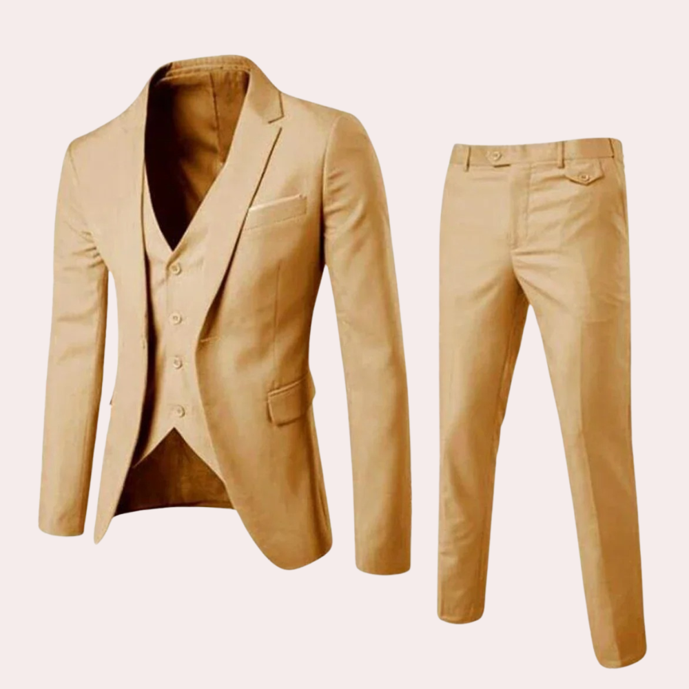 Herr kostymset med blazer & byxor | Smal passform & elegant
