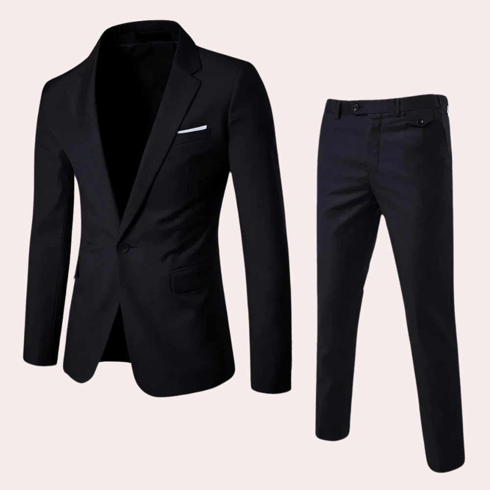 Herr kostymset med blazer & byxor | Smal passform & elegant