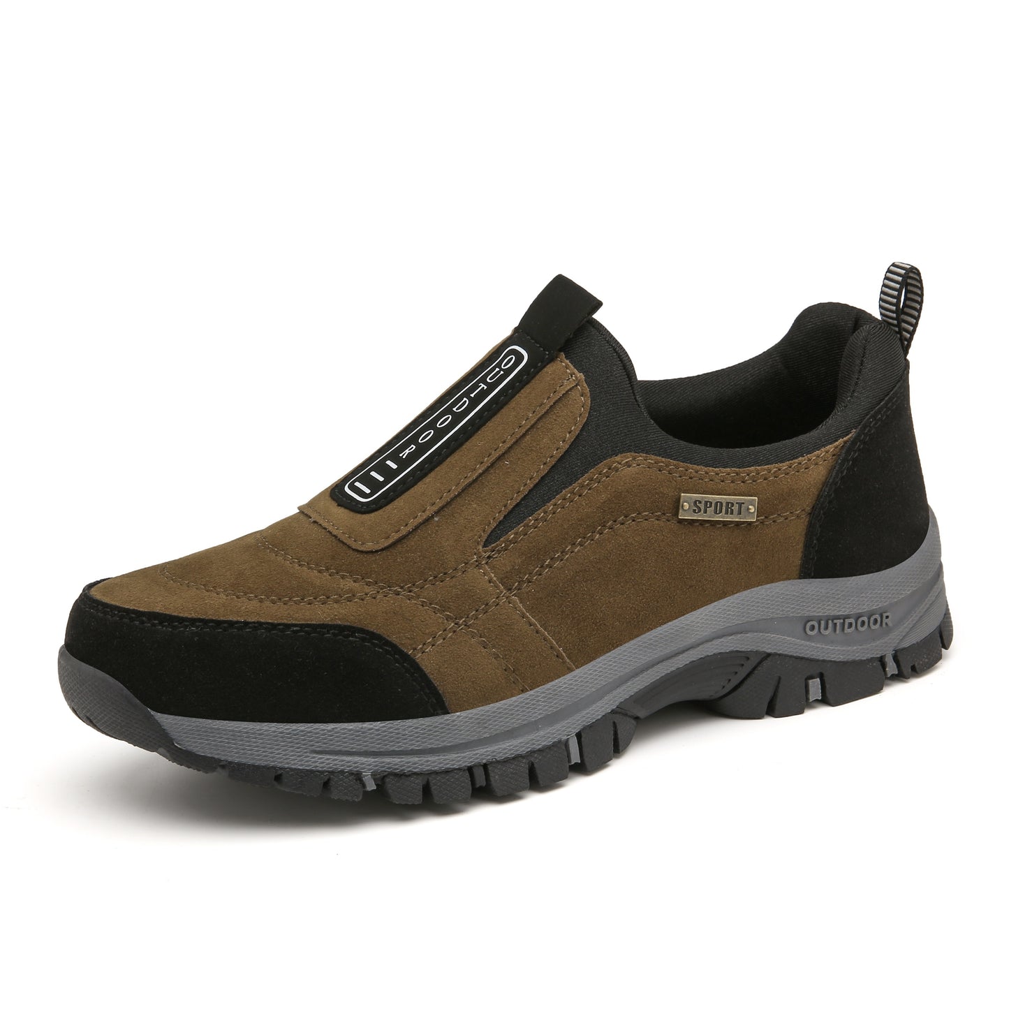 Herrskor för promenad | Slip-on modell med rund tå