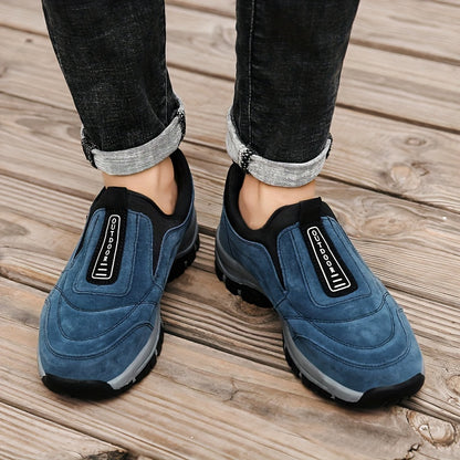 Herrskor för promenad | Slip-on modell med rund tå