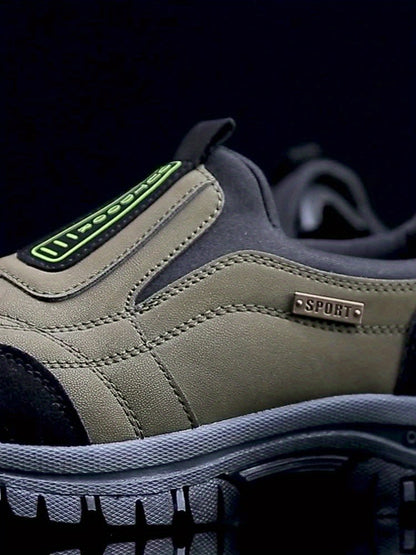 Herrskor för promenad | Slip-on modell med rund tå