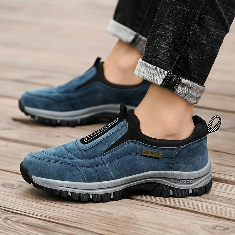 Herrskor för promenad | Slip-on modell med rund tå