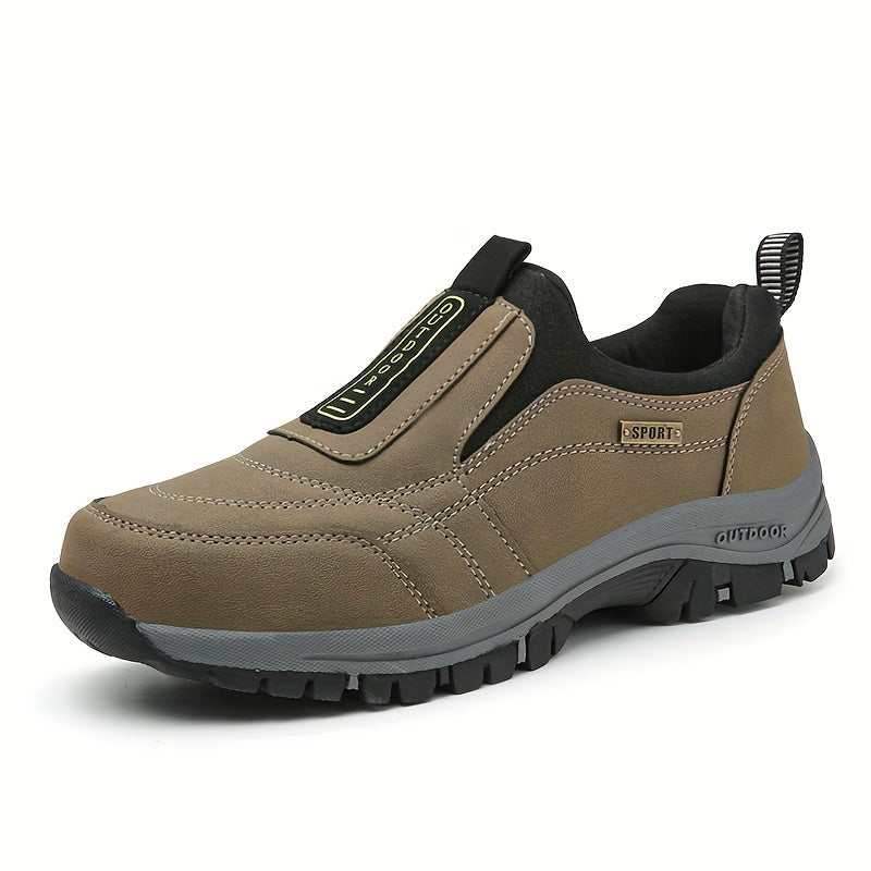 Herrskor för promenad | Slip-on modell med rund tå