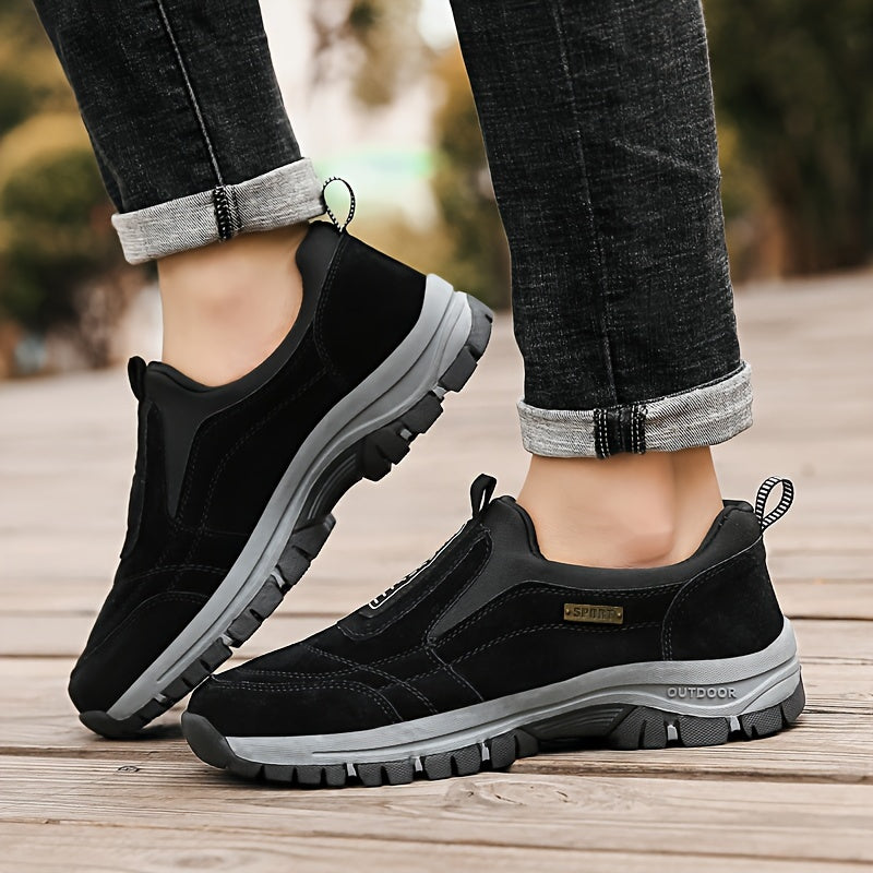 Herrskor för promenad | Slip-on modell med rund tå