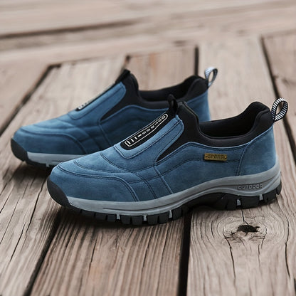Herrskor för promenad | Slip-on modell med rund tå